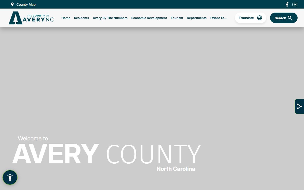 Avery County public records homepage in North Carolina