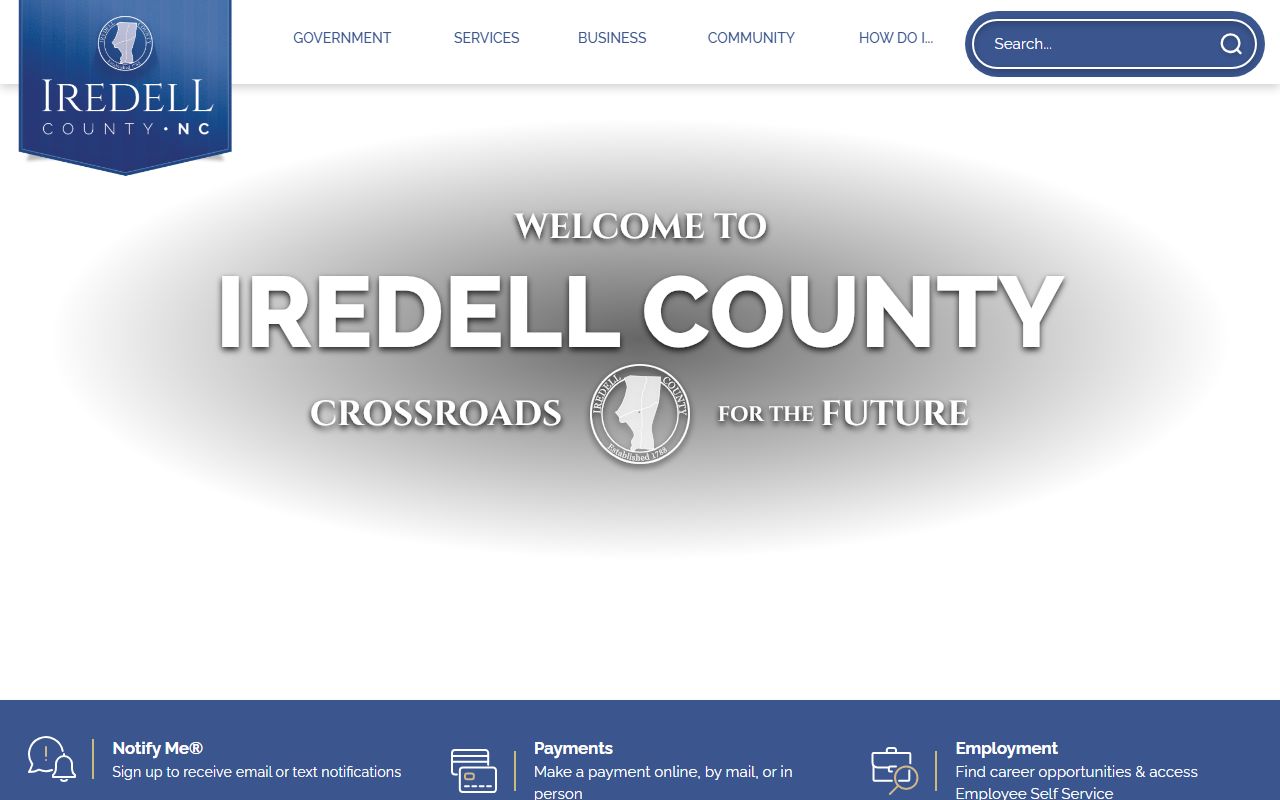 Iredell County public records county homepage