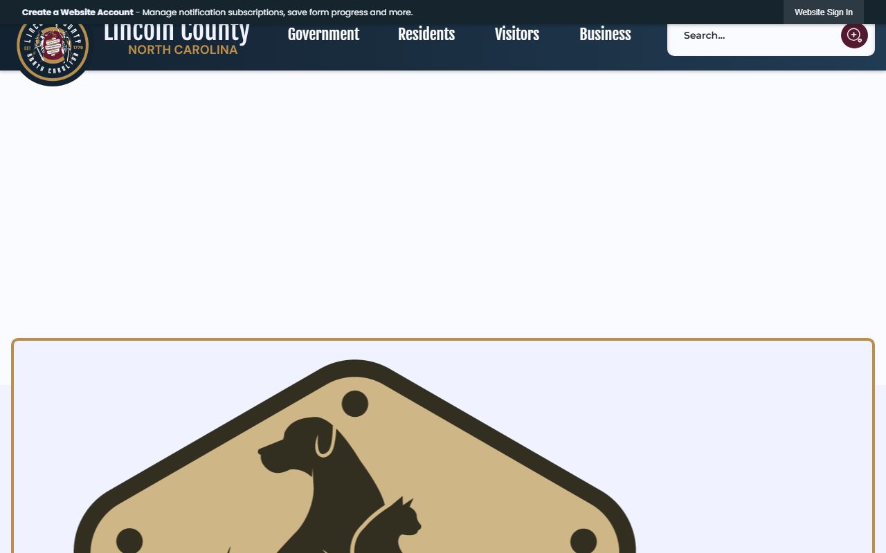 Lincoln County government homepage for public records searches